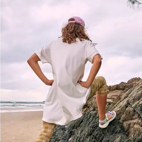 NWT Free People Movement Women's Leg Day Tee | Small | white - Picture 3 of 8